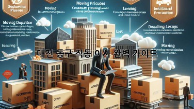 대전 동구 직동 이사, 완벽 가이드!
