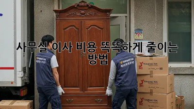 사무실 이사, 비용 똑똑하게 줄이는 방법!
